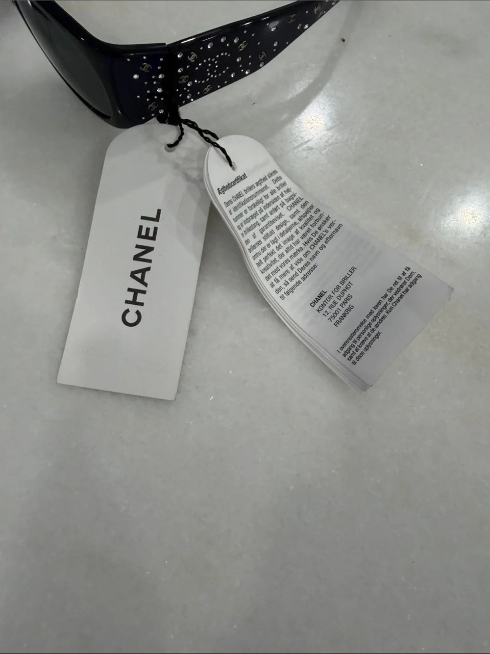 CHANEL Black Women's Sunglasses with Studded Temple Detail brand new with box